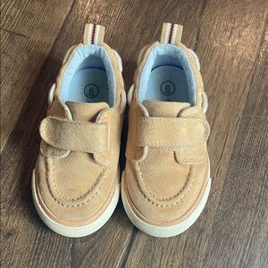 Cat & Jack Tan Moccasins with Velcro Strap